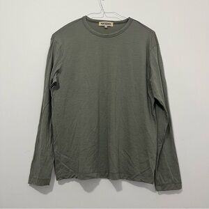 Merino.tech Shirt Mens L Green Merino Wool Long Sleeve Base Layer Performance